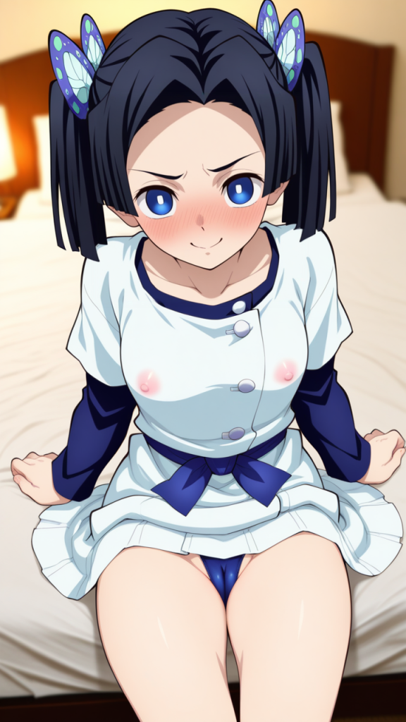 Fanart erotica di Aoi Kanzaki (Demon Slayer). Immagine hentai di Kimetsu no Yaiba.