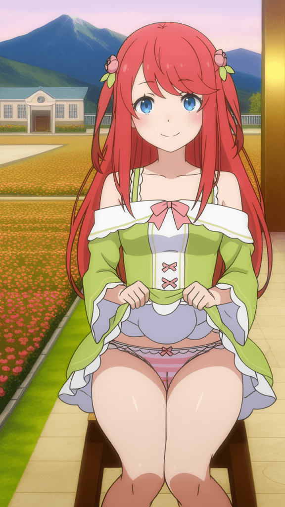 Theresia Van Astrea (Re:Zero). Anime girl dai capelli rossi e occhi azzurri.