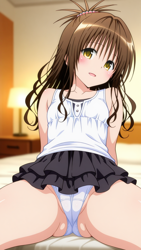 Yuuki Mikan (To LOVEる) in lingerie. Anime girl.