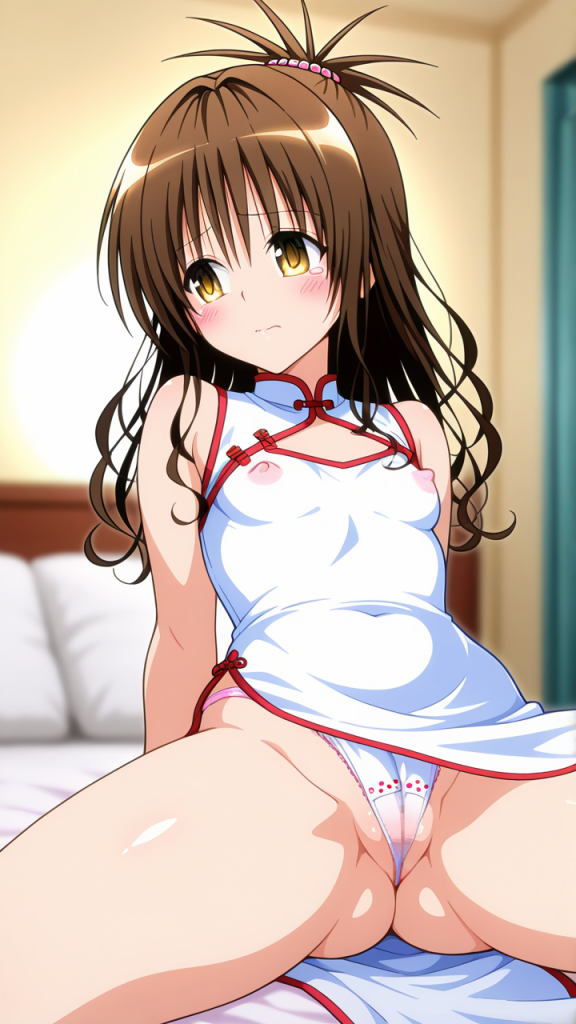 Ero immagine di Yuuki Mikan da To LOVE-Ru. Anime girl in lingerie.