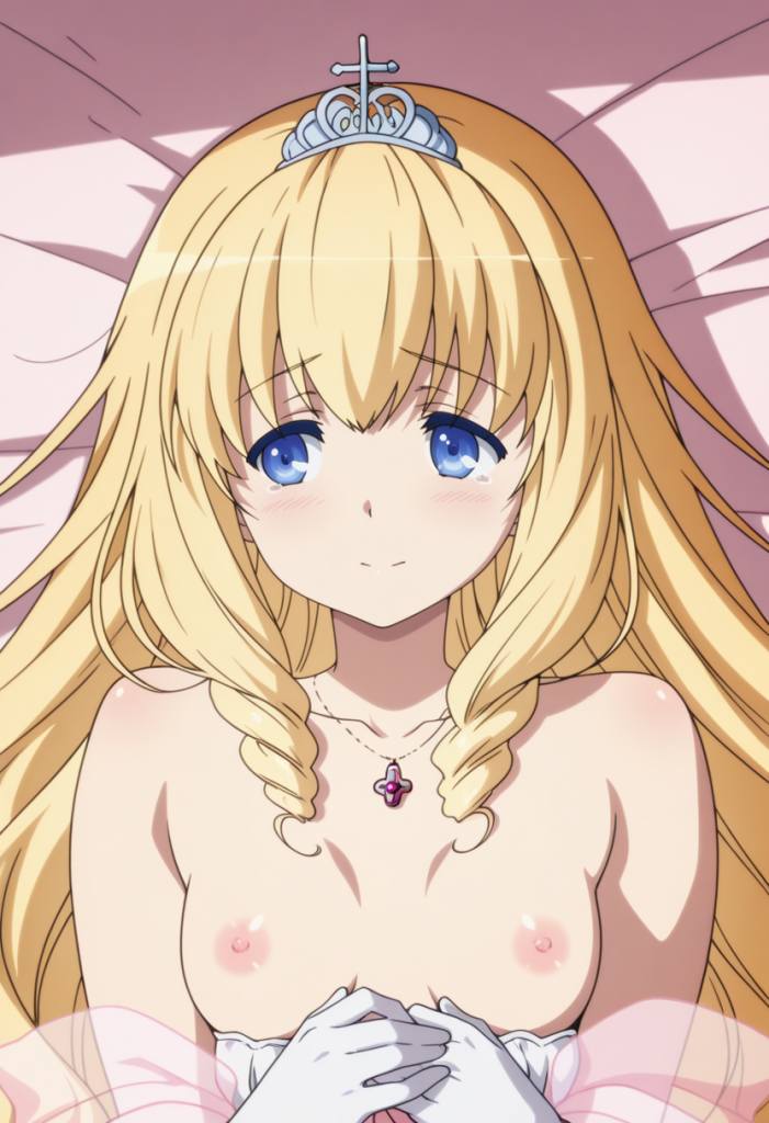 Latifa Fleuranza (Amagi Brilliant Park) in lingerie. Anime girl AI.