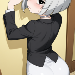 【エロ画像】グレー外ハネボブロリ体型×美少女エロ_AI