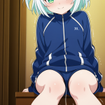 【エロ画像】白髪ショート貧乳×バイブ責め_AI