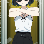 【エロ画像】黒髪ショート長身貧乳×美少女エロ_AI