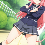 【エロ画像】マゼンタサイドテールむっちり×おしっこ・放尿_AI