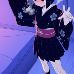 【エロ画像】マゼンタボブ長身貧乳×美少女エロ_AI