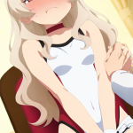 【エロ画像】プラチナ金髪ウェーブロリ体型×オナニー・自慰_AI_アニメエロ画像