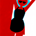 【エロ画像】ピンク髪アップスタイル細身×寝起き・パジャマ_AI_アニメエロ画像