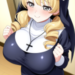 【エロ画像】ピンク髪ツインテールグラマラス×巨乳・爆乳_AI_アニメエロ画像