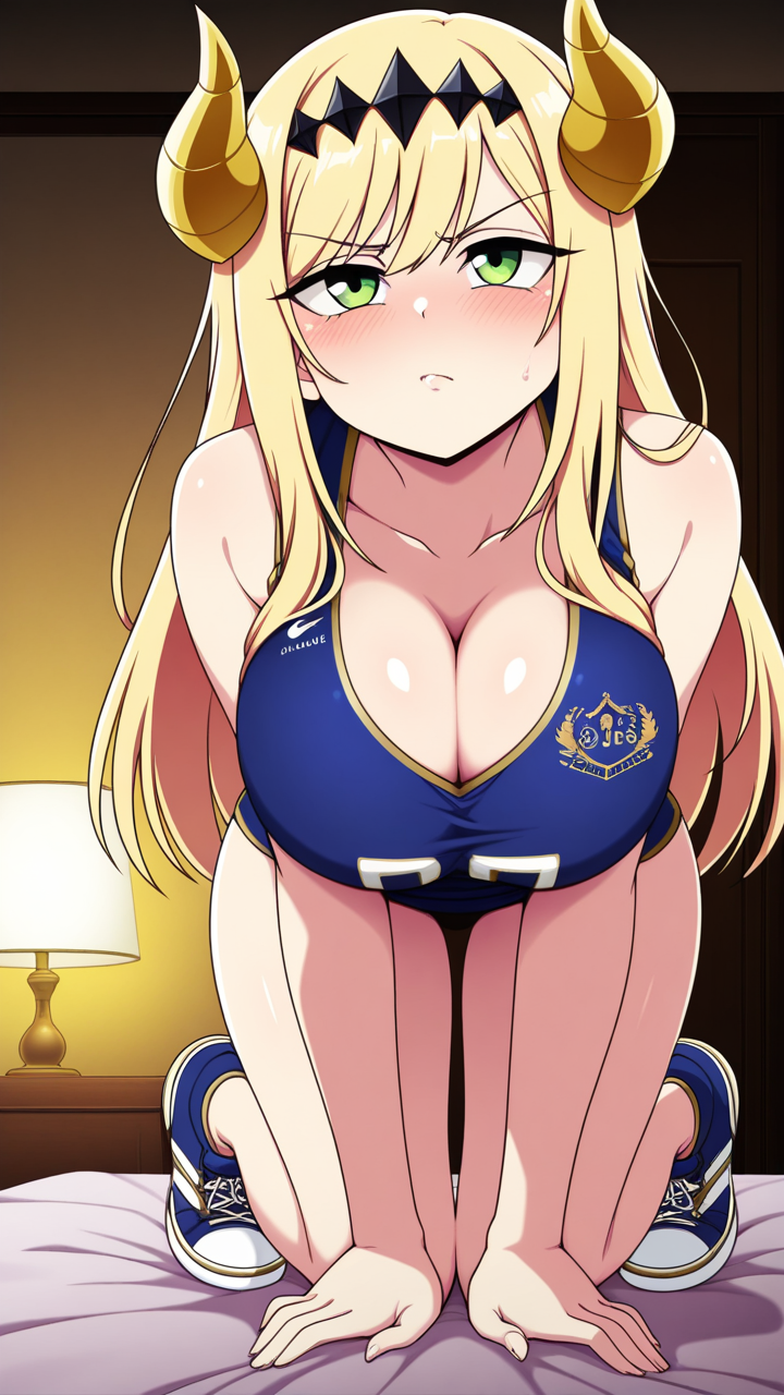 グラデーションロング細身長身 パイズリ_アニメエロ画像 AI エロ画像