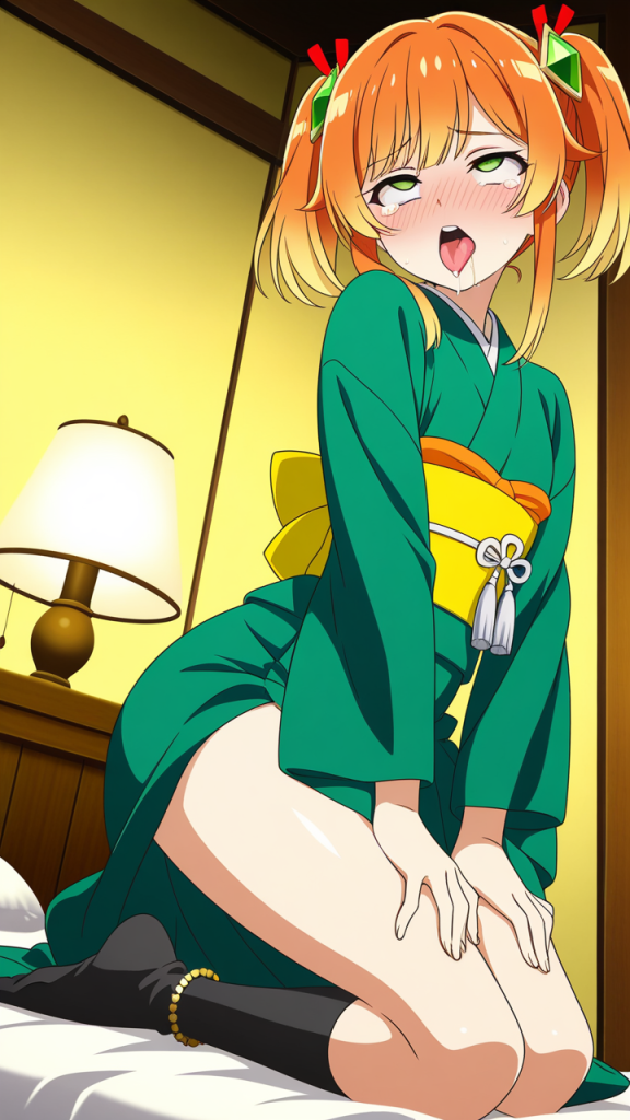 オレンジアップスタイルスレンダ アヘ顔・イキ顔_アニメエロ画像 AI エロ画像