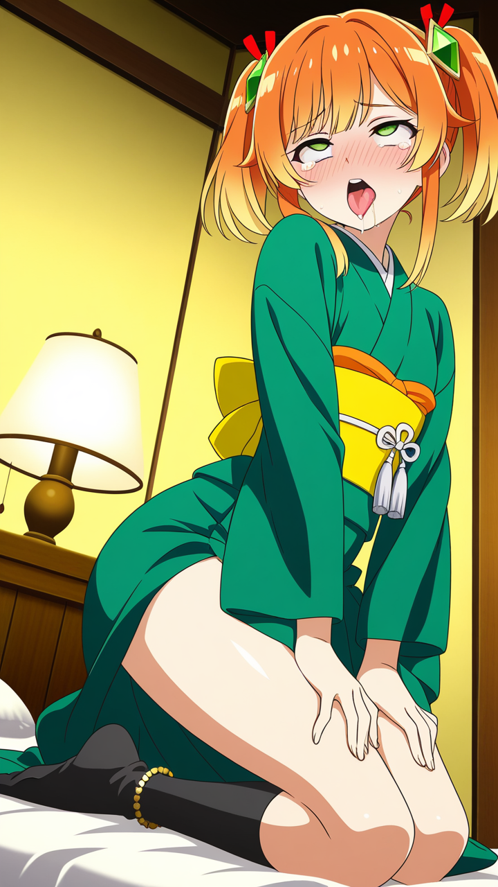 オレンジアップスタイルスレンダ アヘ顔・イキ顔_アニメエロ画像 AI エロ画像