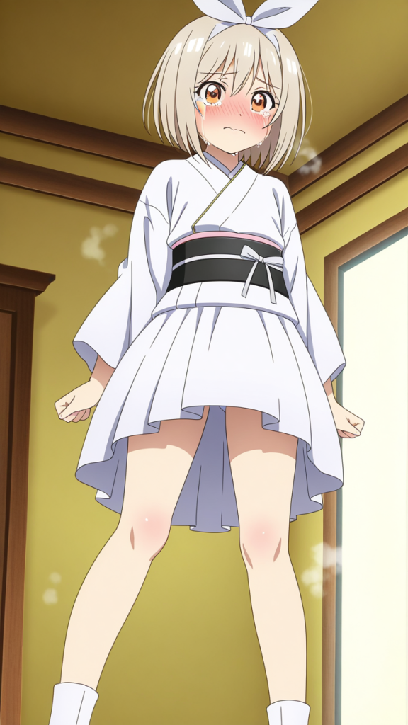 プラチナショート貧乳長身 美少女エロ_アニメエロ画像 AI エロ画像