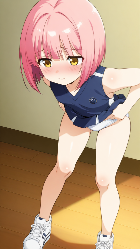 グラデボブロリ体型 バック・後背位_アニメエロ画像 AI エロ画像