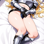 【エロ画像】金髪セミロング外ハネむっちり×オナニー・自慰_AI_アニメエロ画像