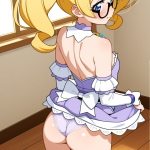 【エロ画像】金髪ロールツインテール巨乳×バック・後背位_AI_アニメエロ画像